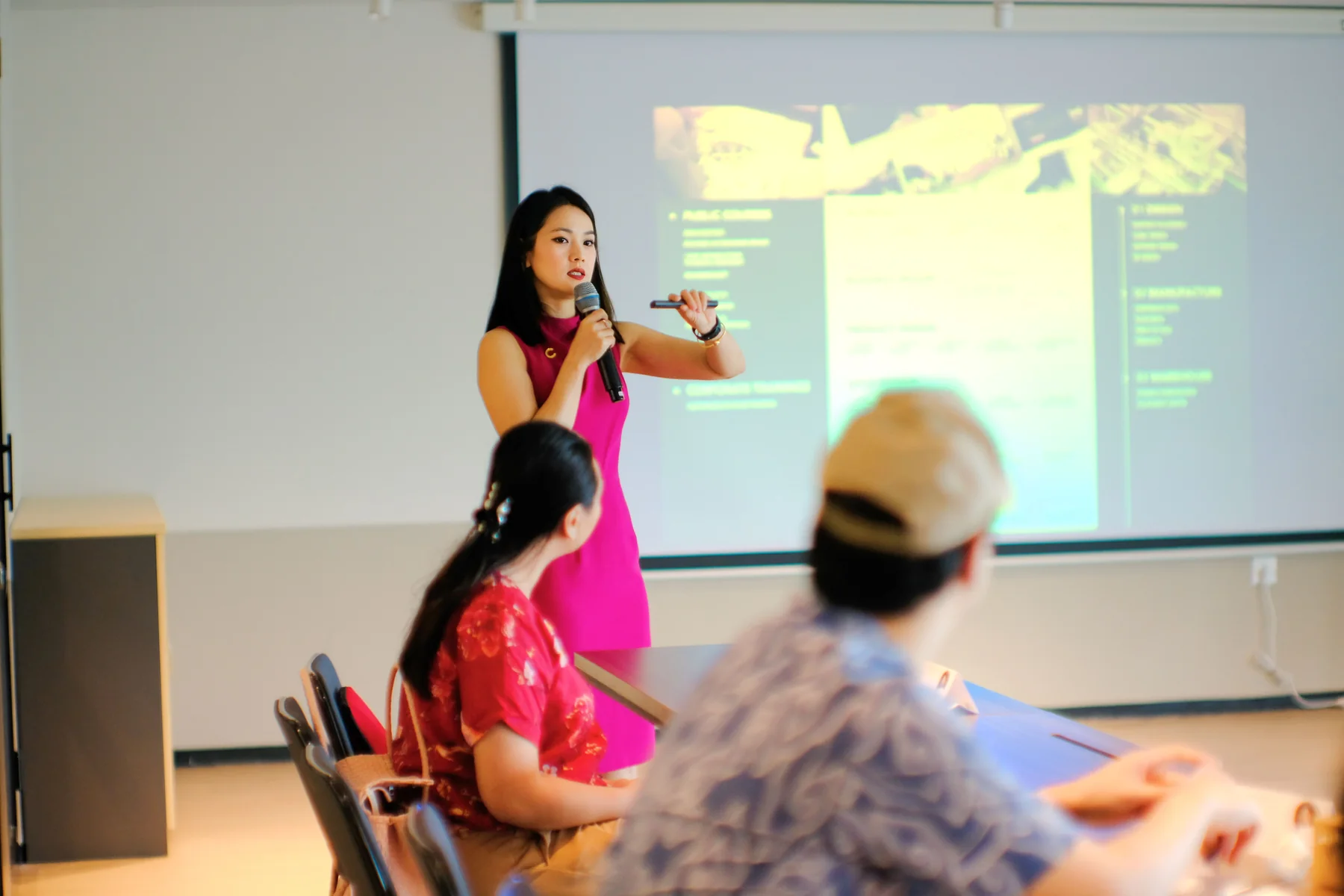 Yulia Saksen leading a brand workshop